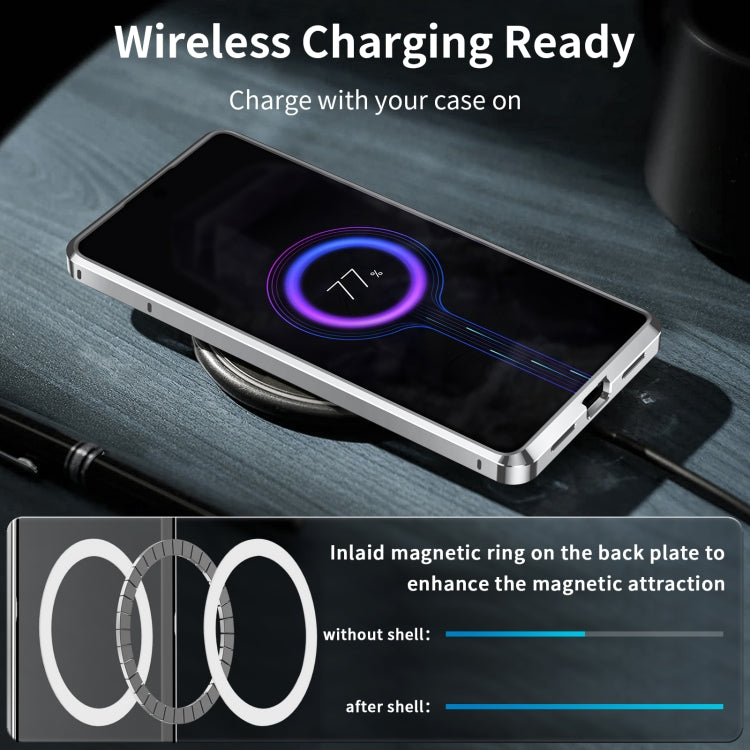 For Google Pixel 8a MagSafe Magnetic Frosted Metal Phone Case