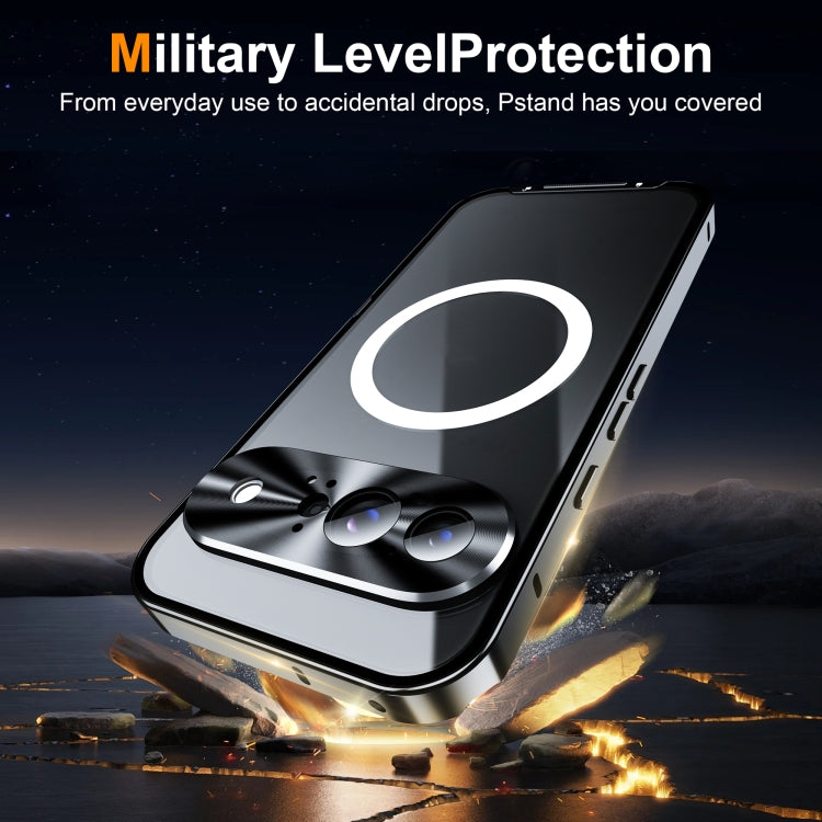 For Google Pixel 9 MagSafe Magnetic Frosted Metal Phone Case