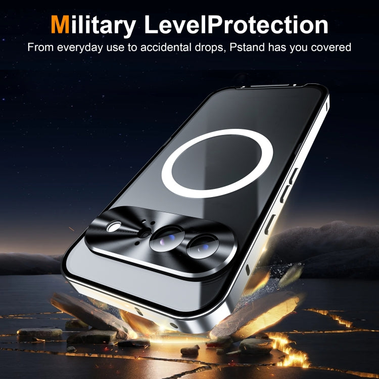 For Google Pixel 9 MagSafe Magnetic Frosted Metal Phone Case