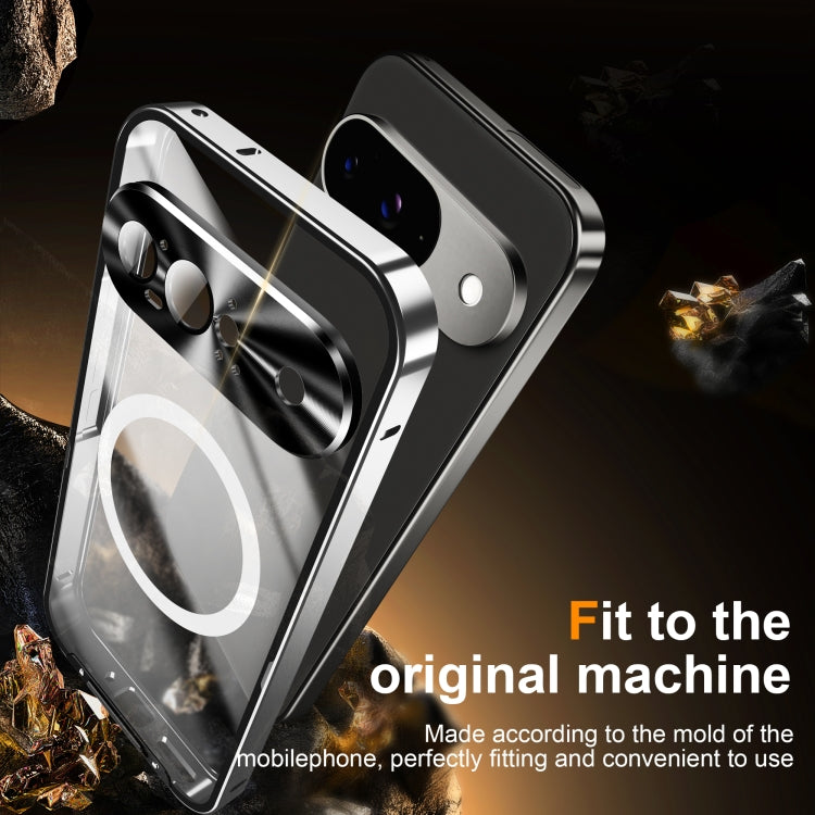 For Google Pixel 9 MagSafe Magnetic Frosted Metal Phone Case