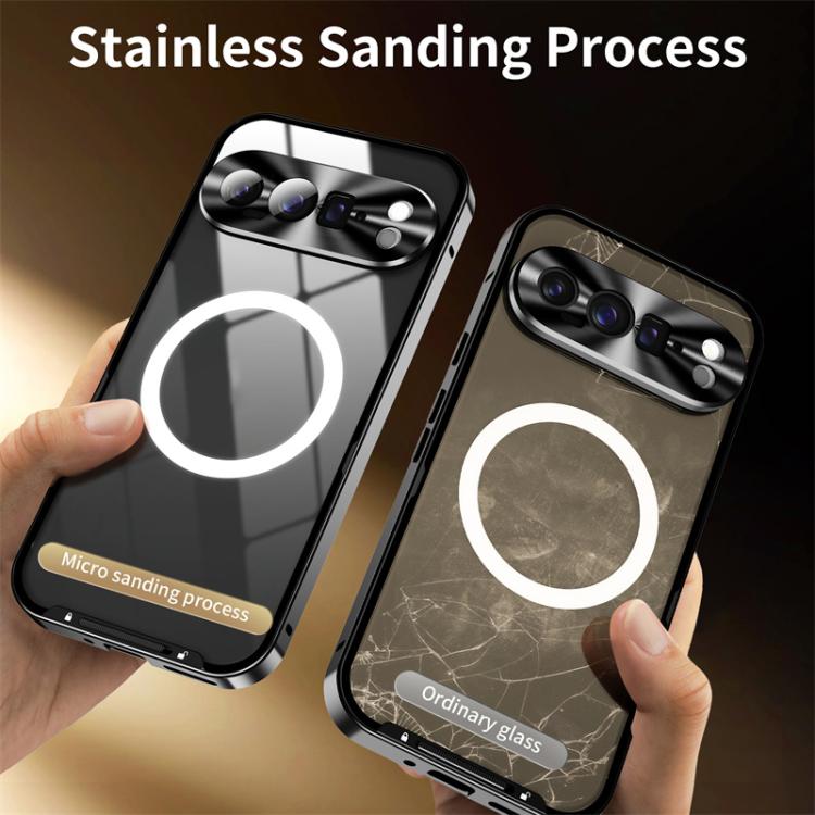 For Google Pixel 10 Pro MagSafe Magnetic Frosted Metal Phone Case