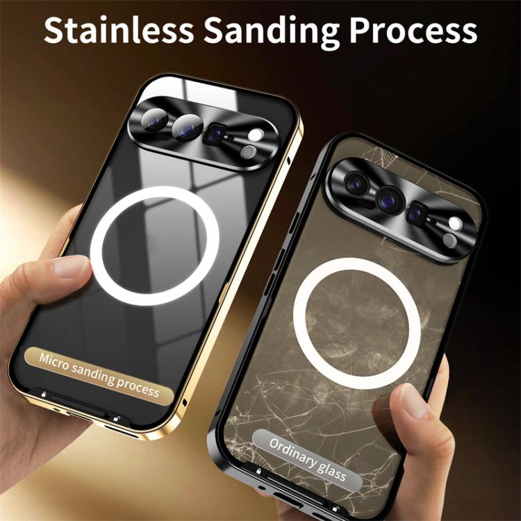 For Google Pixel 10 Pro MagSafe Magnetic Frosted Metal Phone Case