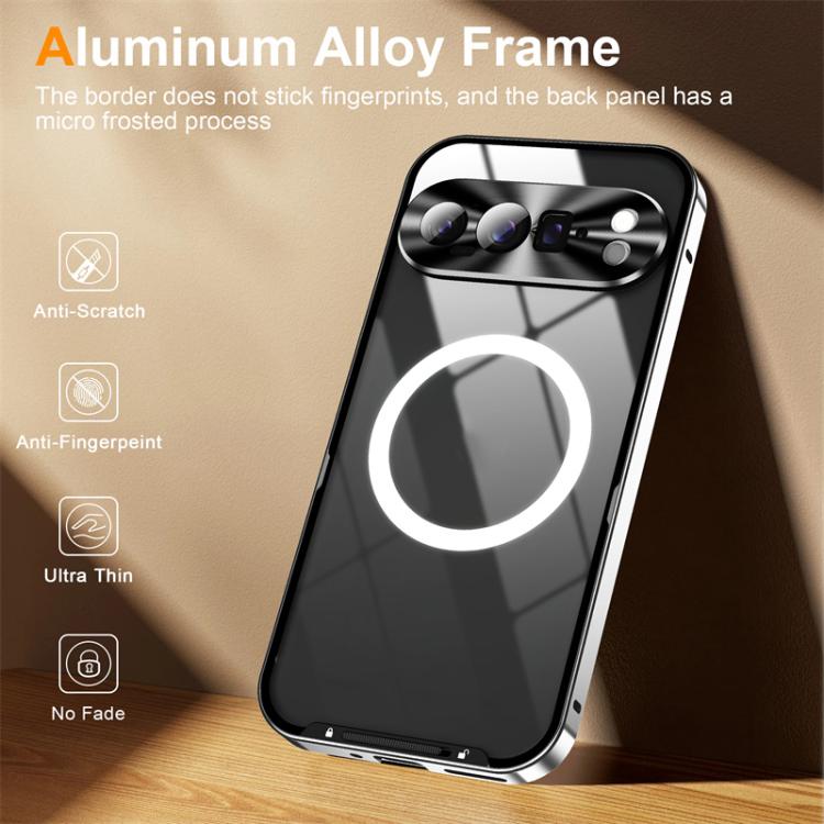 For Google Pixel 10 Pro MagSafe Magnetic Frosted Metal Phone Case
