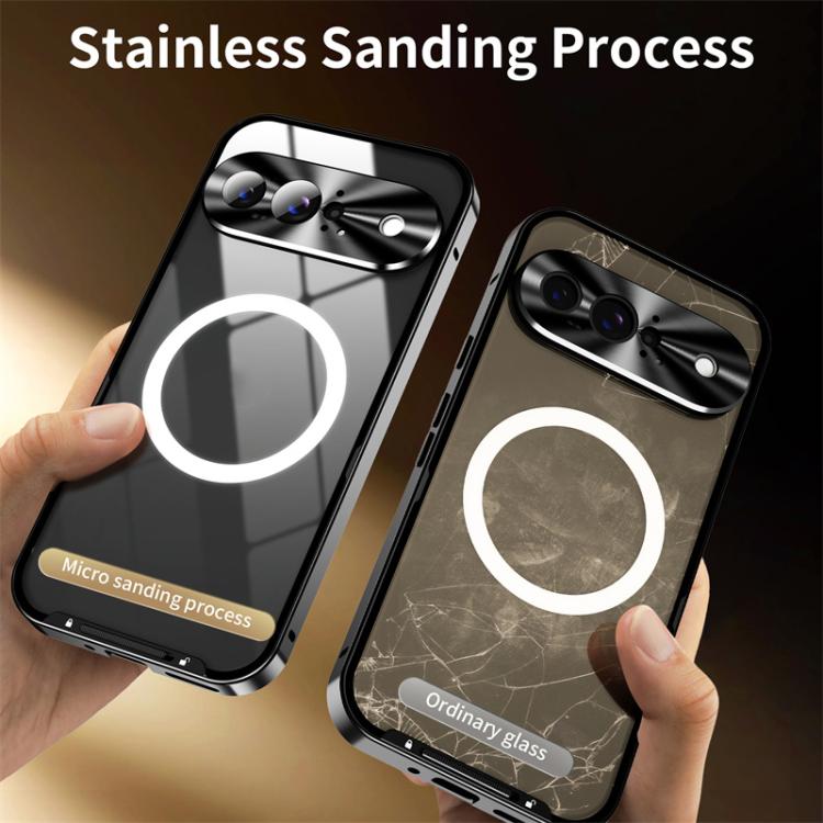 For Google Pixel 10 MagSafe Magnetic Frosted Metal Phone Case