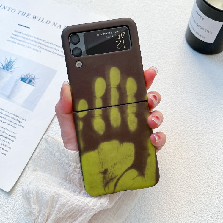 For Samsung Galaxy Z Flip3 5G Heat Sensitive Silicone Protective Phone Case