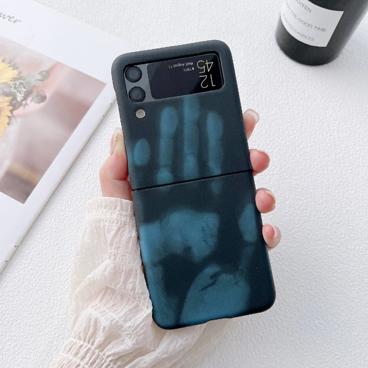 For Samsung Galaxy Z Flip3 5G Heat Sensitive Silicone Protective Phone Case