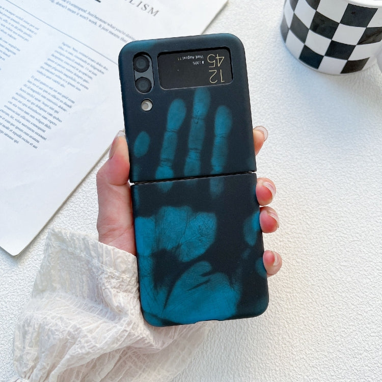 For Samsung Galaxy Z Flip4 Heat Sensitive Silicone Protective Phone Case