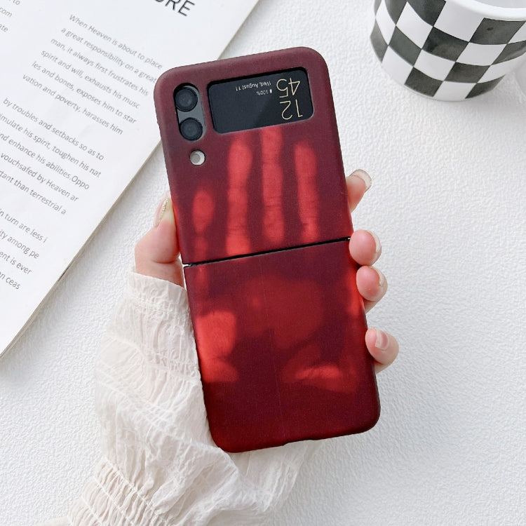 For Samsung Galaxy Z Flip4 Heat Sensitive Silicone Protective Phone Case