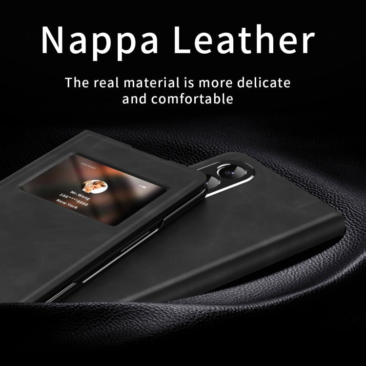 For Samsung Galaxy Z Fold2 5G Mature Window View Flip Leather Phone Case