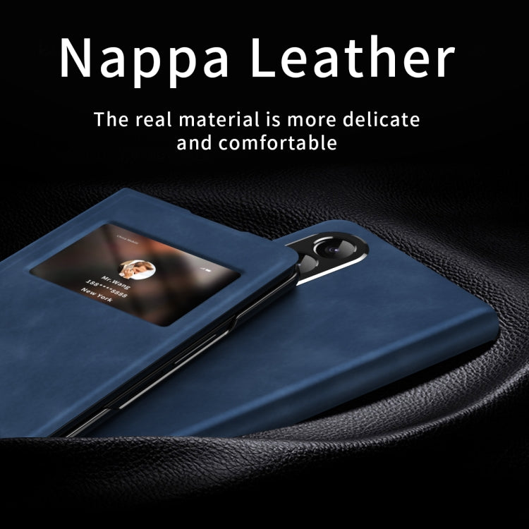 For Samsung Galaxy Z Fold2 5G Mature Window View Flip Leather Phone Case