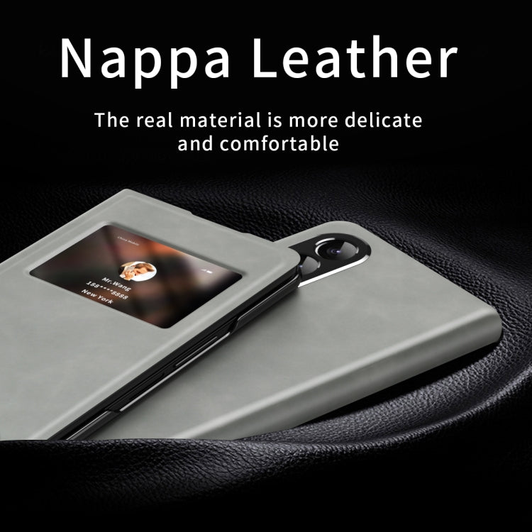 For Samsung Galaxy Z Fold2 5G Mature Window View Flip Leather Phone Case