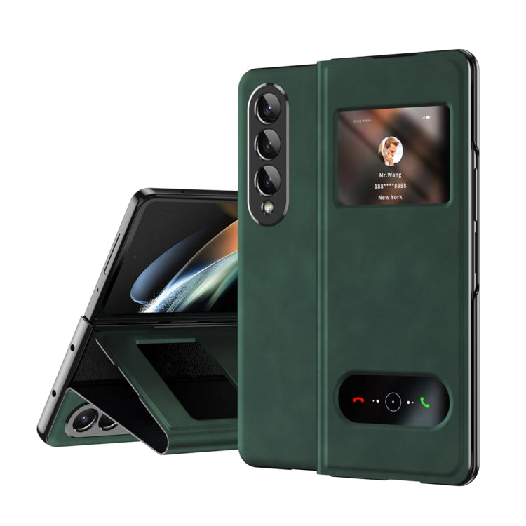 For Samsung Galaxy Z Fold2 5G Mature Window View Flip Leather Phone Case