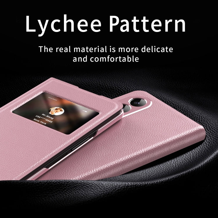 For Samsung Galaxy Z Fold2 5G Mature Window View Flip Leather Phone Case