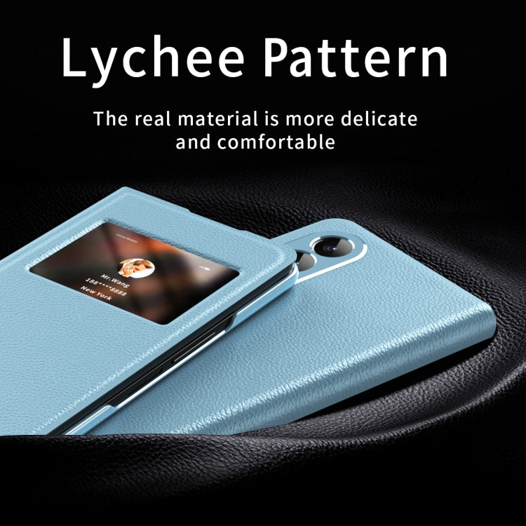 For Samsung Galaxy Z Fold2 5G Mature Window View Flip Leather Phone Case