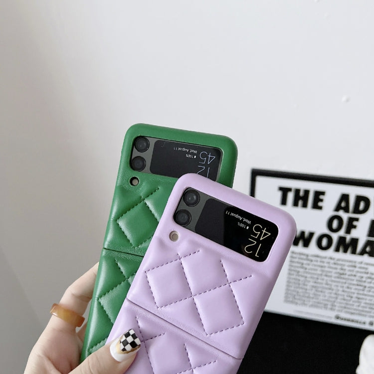 For Samsung Galaxy Z Flip3 5G Diamond Pattern Fold Protective Phone Case