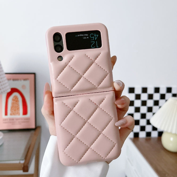 For Samsung Galaxy Z Flip4 Diamond Pattern Fold Protective Phone Case