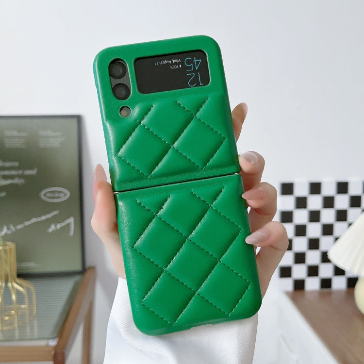 For Samsung Galaxy Z Flip4 Diamond Pattern Fold Protective Phone Case