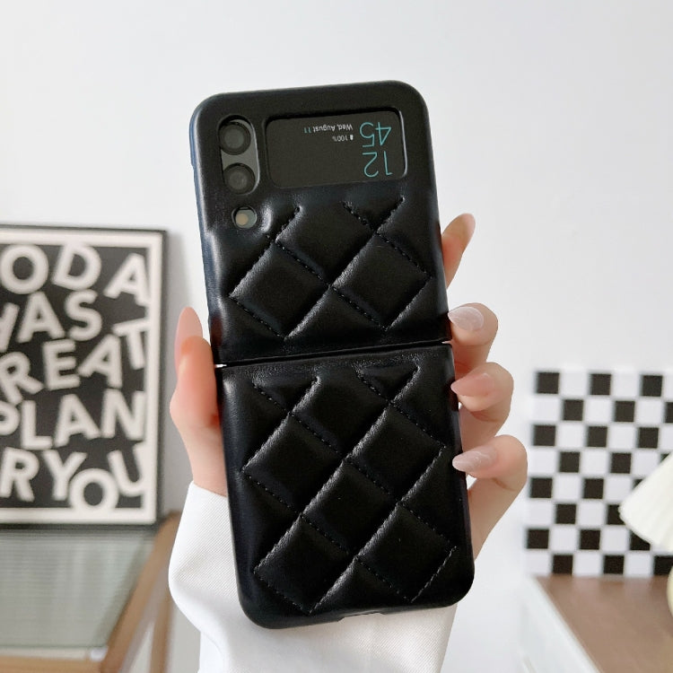 For Samsung Galaxy Z Flip4 Diamond Pattern Fold Protective Phone Case