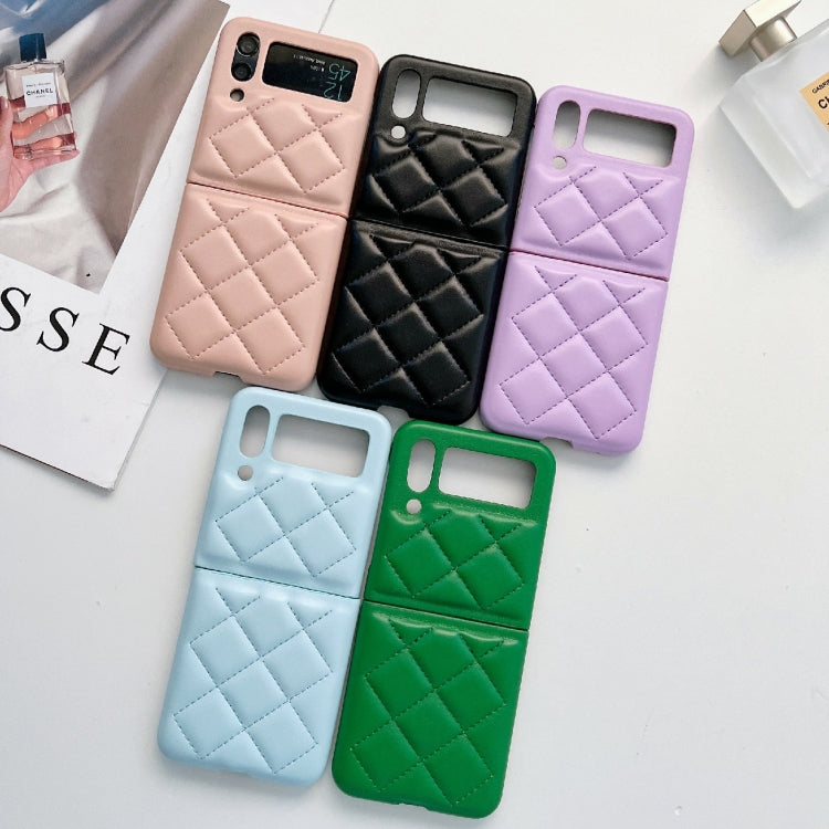 For Samsung Galaxy Z Flip4 Diamond Pattern Fold Protective Phone Case