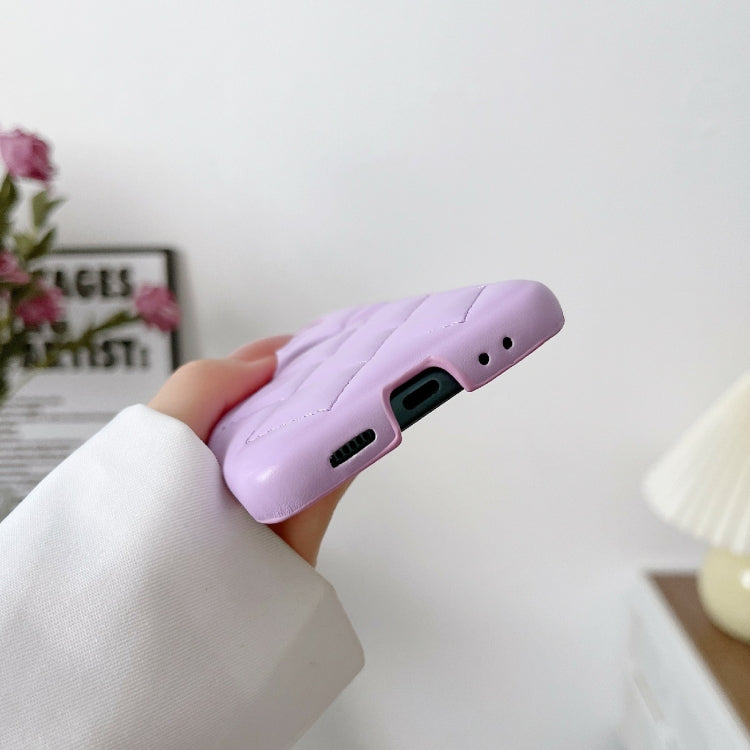 For Samsung Galaxy Z Flip4 Diamond Pattern Fold Protective Phone Case