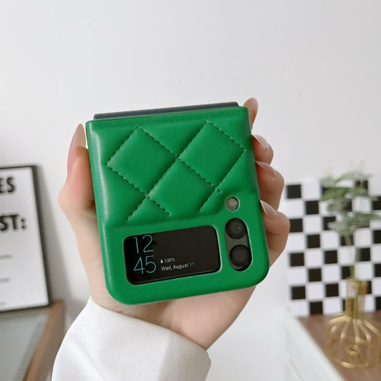 For Samsung Galaxy Z Flip4 Diamond Pattern Fold Protective Phone Case