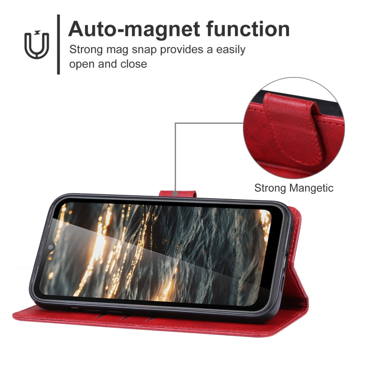 For AGM H5 Pro Leather Phone Case