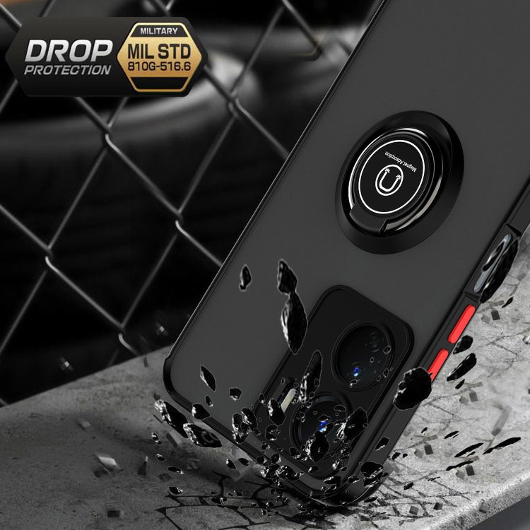 For vivo Y16 Q Shadow 1 Series TPU + PC Phone Case with Ring