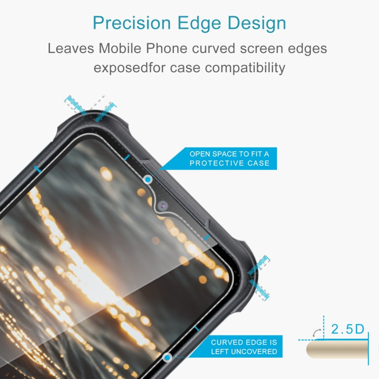 For AGM H5 Pro 10 PCS 0.26mm 9H 2.5D Tempered Glass Film