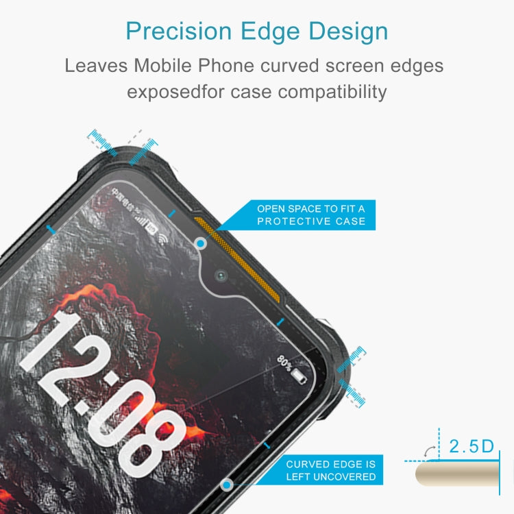 For AGM Glory G1S 50 PCS 0.26mm 9H 2.5D Tempered Glass Film