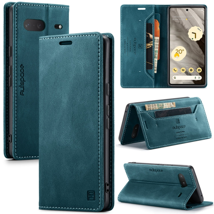 For Google Pixel 7 AutSpace A01 Retro Skin-feel Crazy Horse Texture Flip PU Phone Case