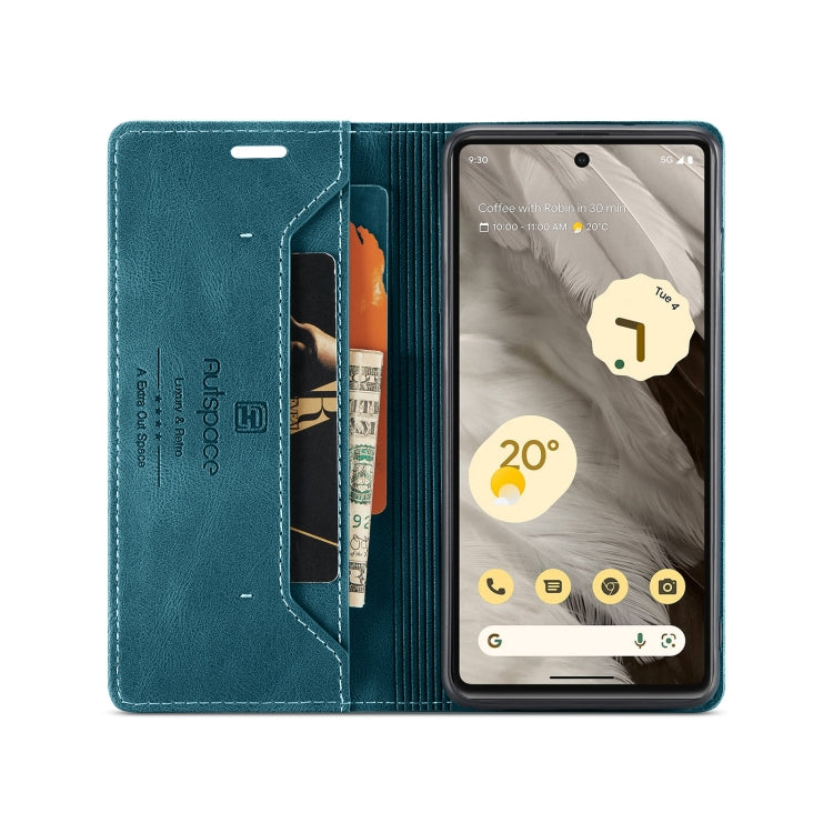 For Google Pixel 7 AutSpace A01 Retro Skin-feel Crazy Horse Texture Flip PU Phone Case
