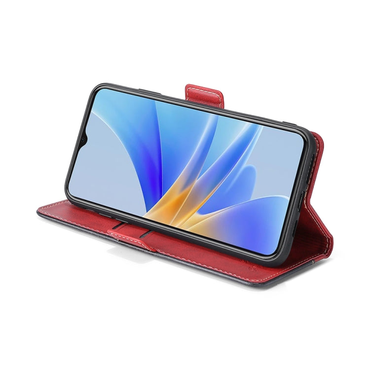 For Sharp Aquos sense7 Plus Contrast Color Side Buckle Leather Phone Case