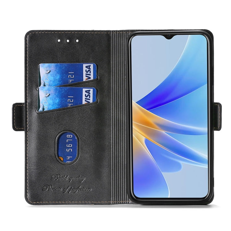For Sharp Aquos sense7 Plus Contrast Color Side Buckle Leather Phone Case