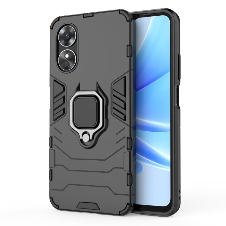 For OPPO A17 Magnetic Ring Holder PC + TPU Phone Case