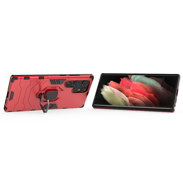 For Samsung Galaxy S23 Ultra 5G Magnetic Ring Holder PC + TPU Phone Case