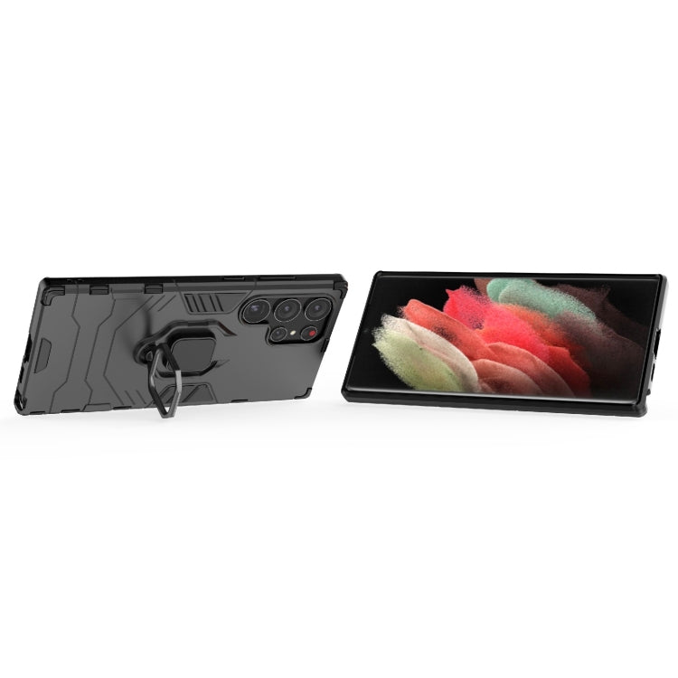 For Samsung Galaxy S23 Ultra 5G Magnetic Ring Holder PC + TPU Phone Case