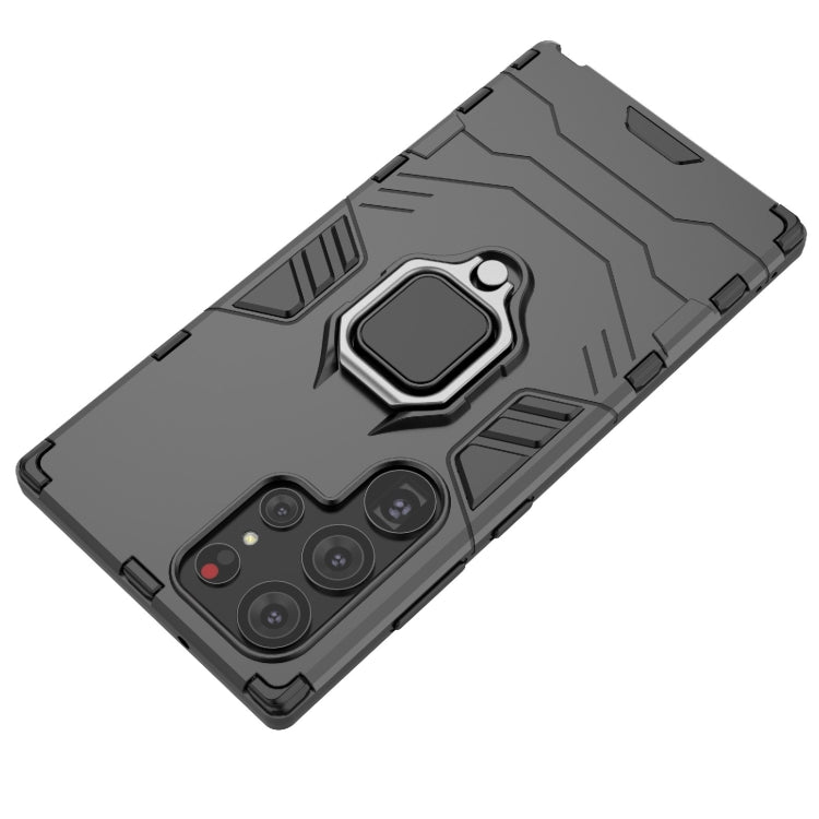 For Samsung Galaxy S23 Ultra 5G Magnetic Ring Holder PC + TPU Phone Case