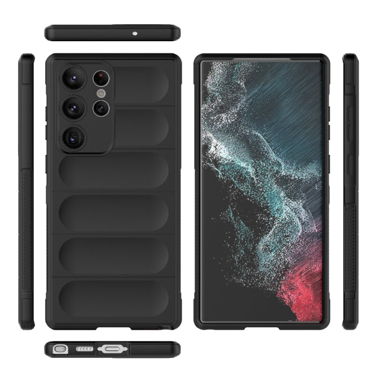 For Samsung Galaxy S23 Ultra 5G Magic Shield TPU + Flannel Phone Case