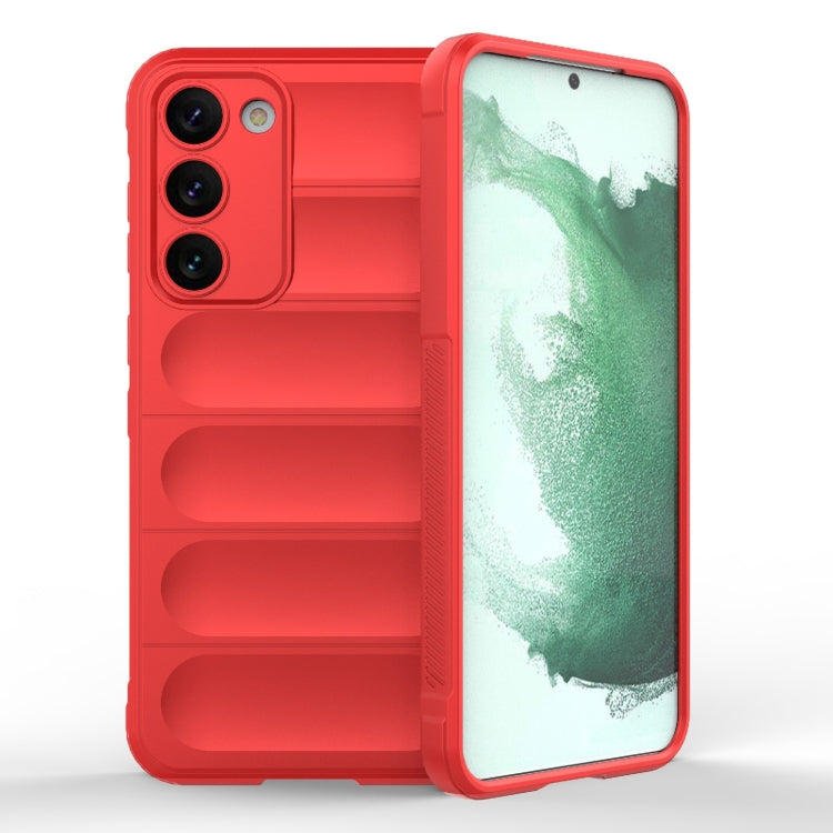 For Samsung Galaxy S23+ 5G Magic Shield TPU + Flannel Phone Case