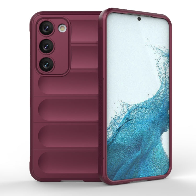 For Samsung Galaxy S23 5G Magic Shield TPU + Flannel Phone Case