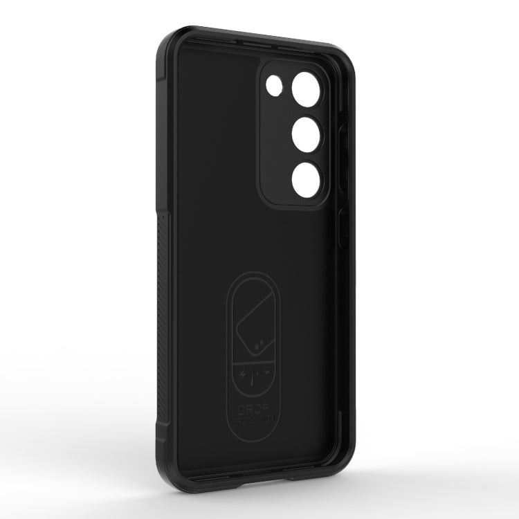 For Samsung Galaxy S23 5G Magic Shield TPU + Flannel Phone Case