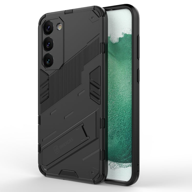 For Samsung Galaxy S23+ 5G Punk Armor 2 in 1 PC + TPU Shockproof Phone Case with Invisible Holder