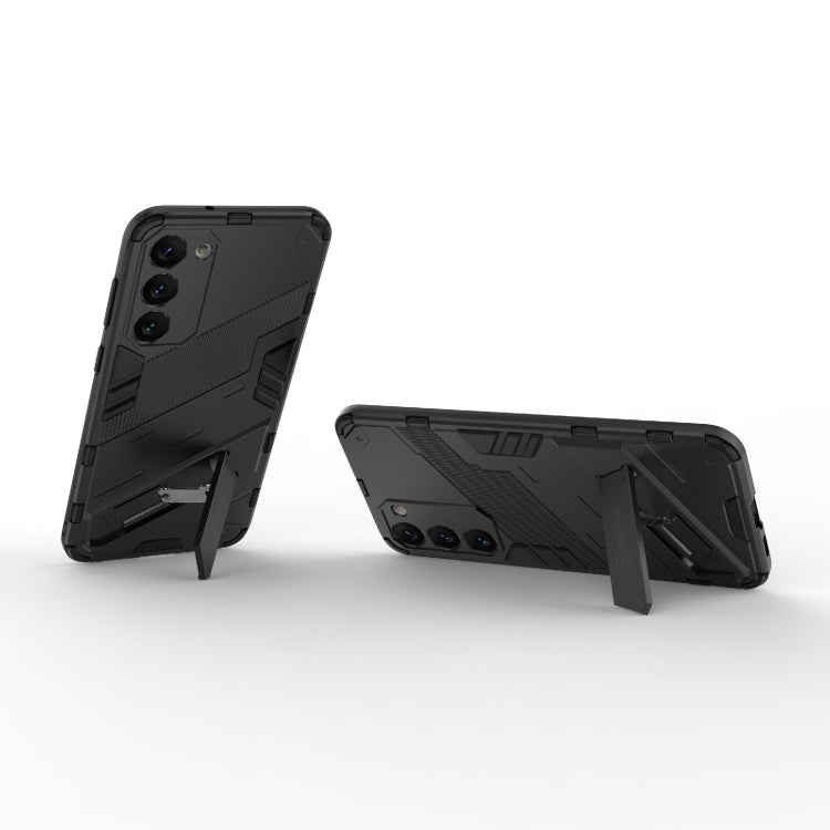 For Samsung Galaxy S23+ 5G Punk Armor 2 in 1 PC + TPU Shockproof Phone Case with Invisible Holder
