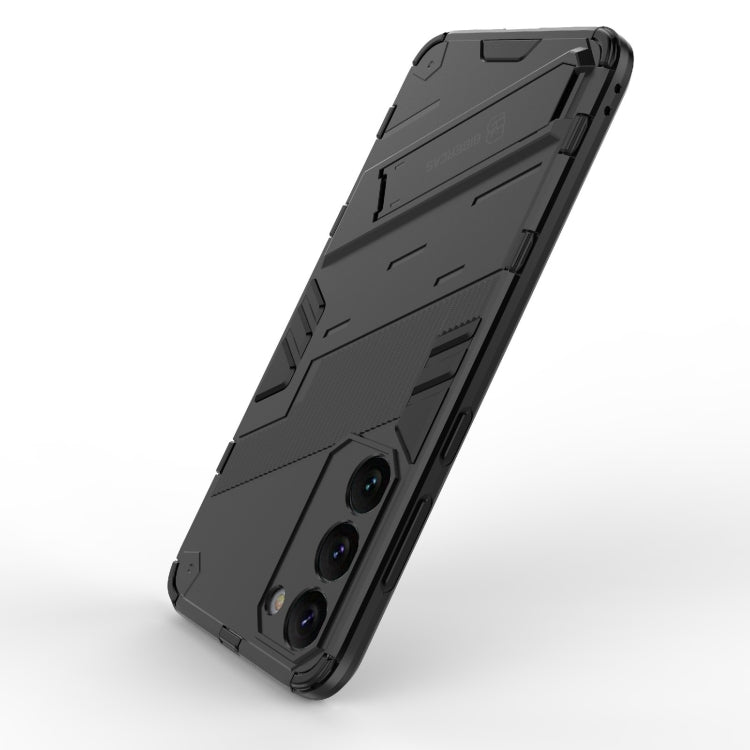 For Samsung Galaxy S23+ 5G Punk Armor 2 in 1 PC + TPU Shockproof Phone Case with Invisible Holder