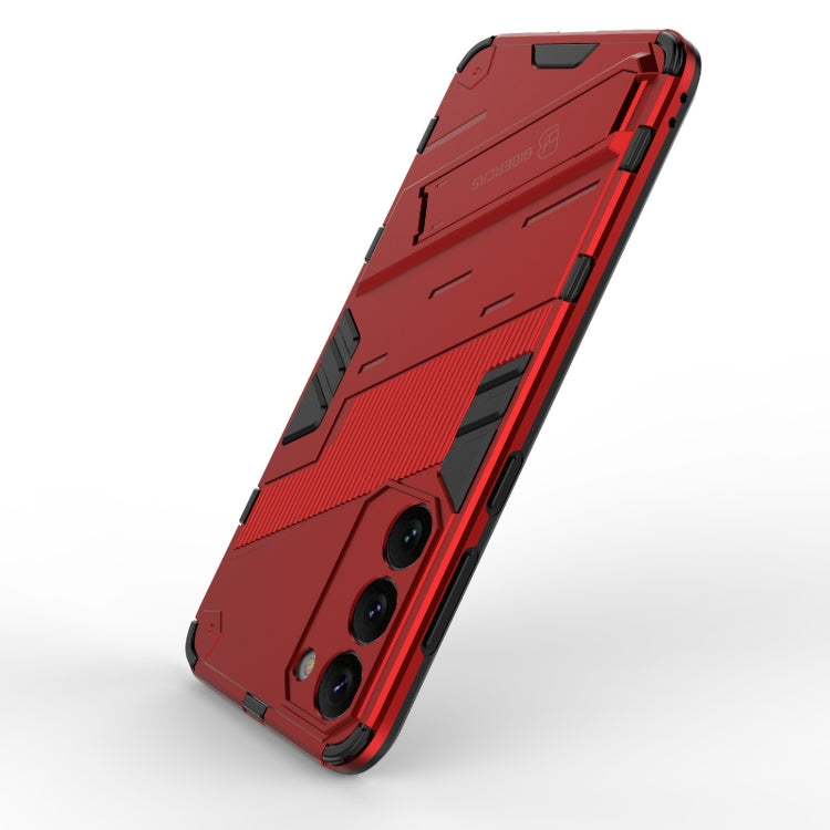 For Samsung Galaxy S23+ 5G Punk Armor 2 in 1 PC + TPU Shockproof Phone Case with Invisible Holder