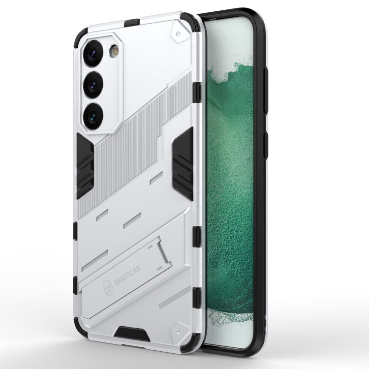 For Samsung Galaxy S23+ 5G Punk Armor 2 in 1 PC + TPU Shockproof Phone Case with Invisible Holder