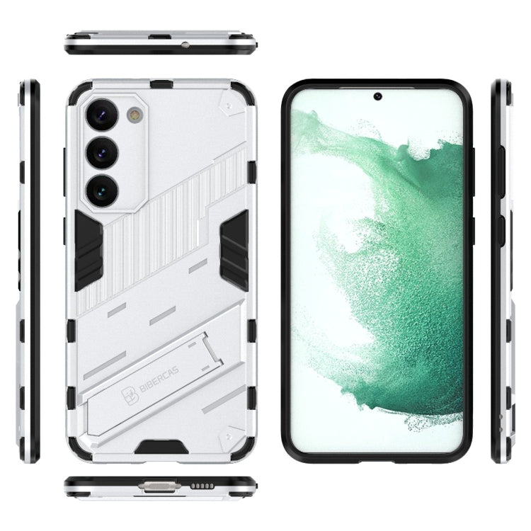 For Samsung Galaxy S23+ 5G Punk Armor 2 in 1 PC + TPU Shockproof Phone Case with Invisible Holder