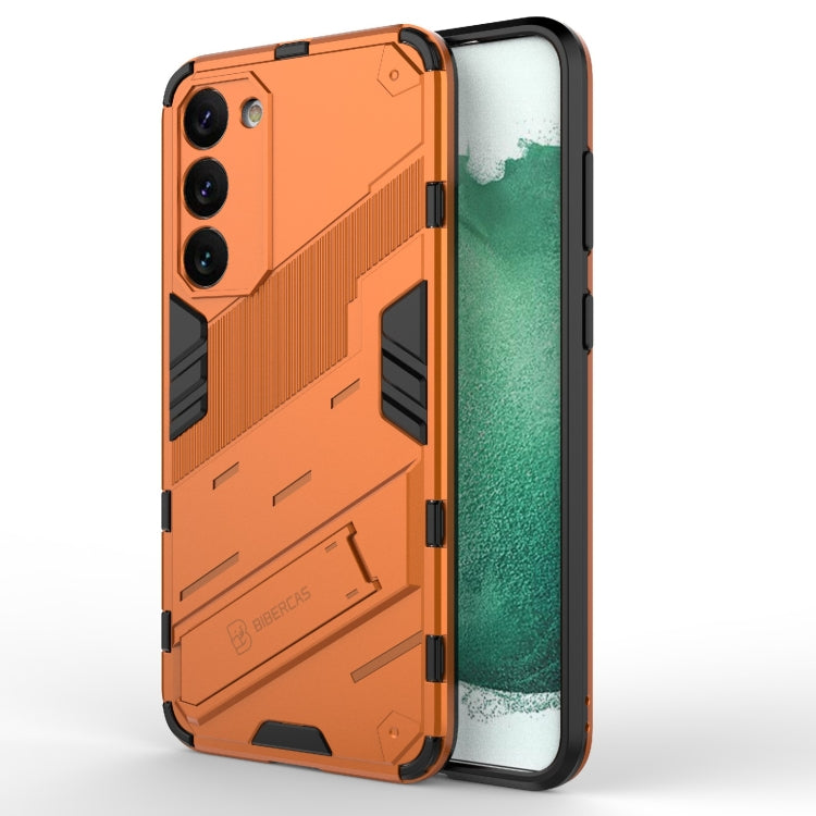 For Samsung Galaxy S23+ 5G Punk Armor 2 in 1 PC + TPU Shockproof Phone Case with Invisible Holder