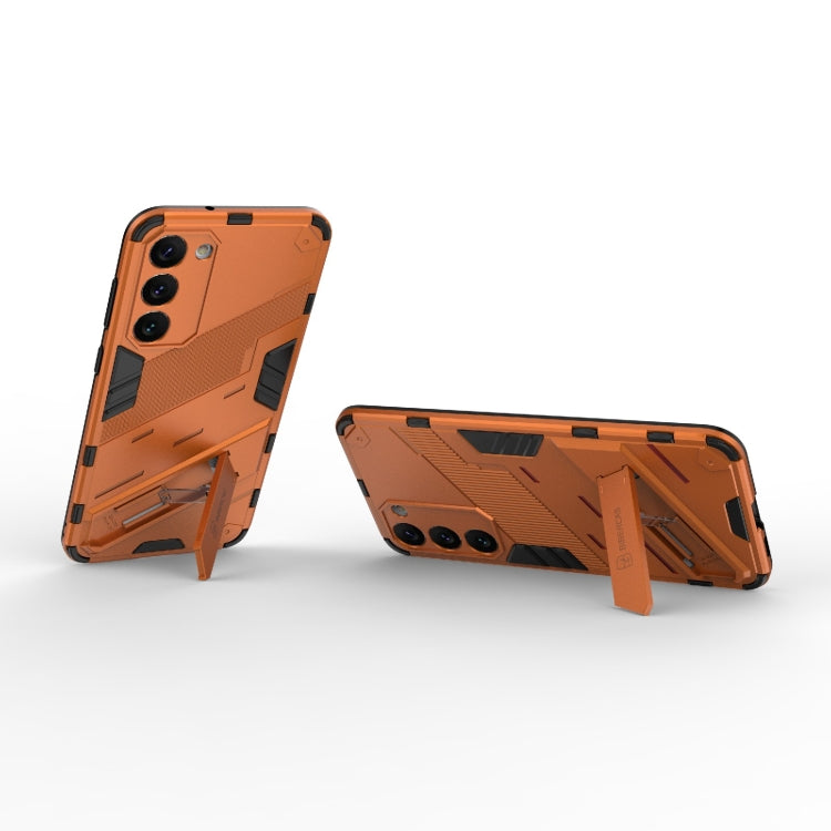 For Samsung Galaxy S23+ 5G Punk Armor 2 in 1 PC + TPU Shockproof Phone Case with Invisible Holder