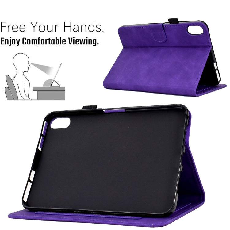 For iPad 10th Gen 10.9 2022 Embossed Smile Flip Tablet Leather Smart Case